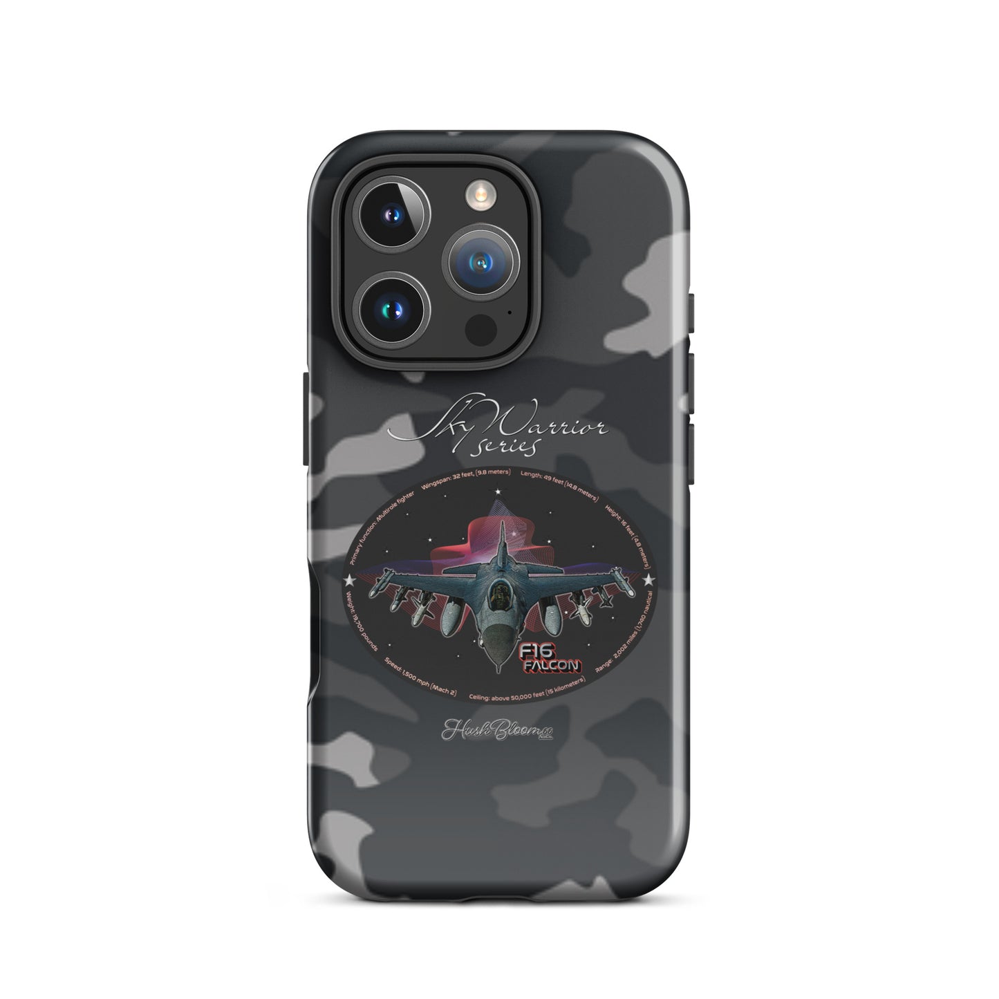 Glossy - F16 Falcon Tough Case for iPhone