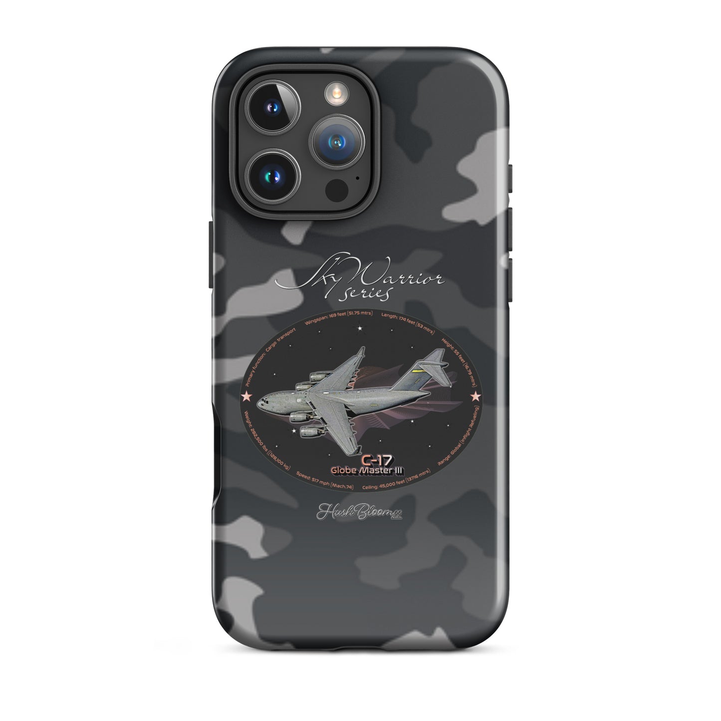 Glossy - C17 Globe Master III Tough Case for iPhone
