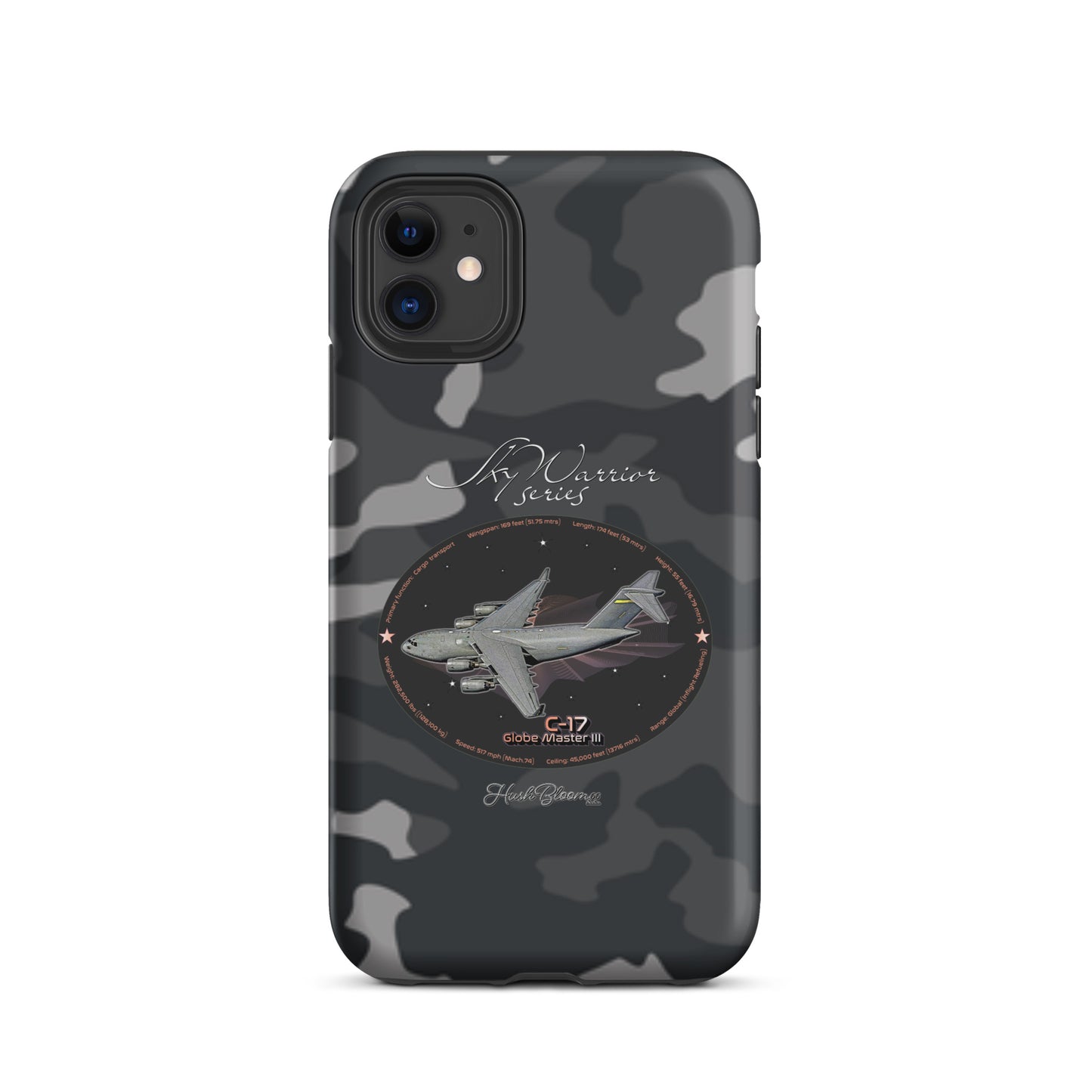 Matte - C17 Globe Master III Tough Case for iPhone