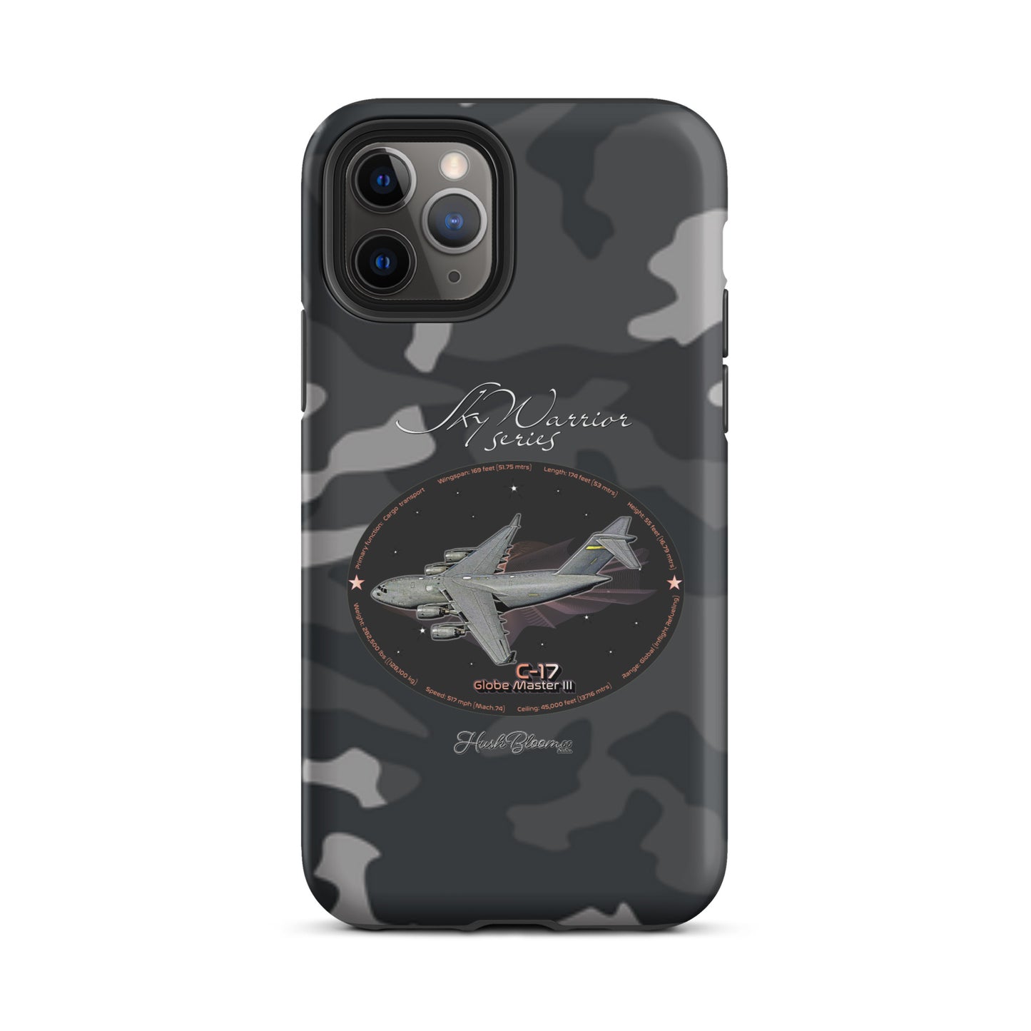 Matte - C17 Globe Master III Tough Case for iPhone