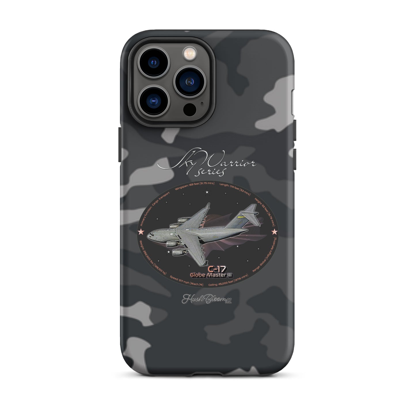 Matte - C17 Globe Master III Tough Case for iPhone
