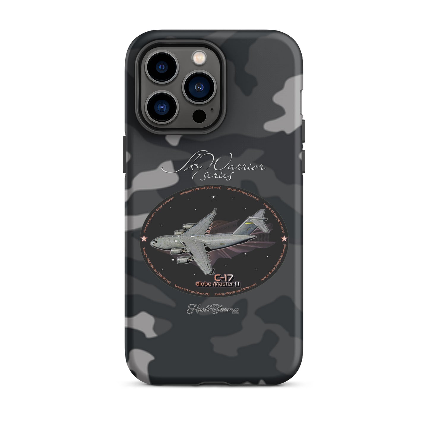 Matte - C17 Globe Master III Tough Case for iPhone