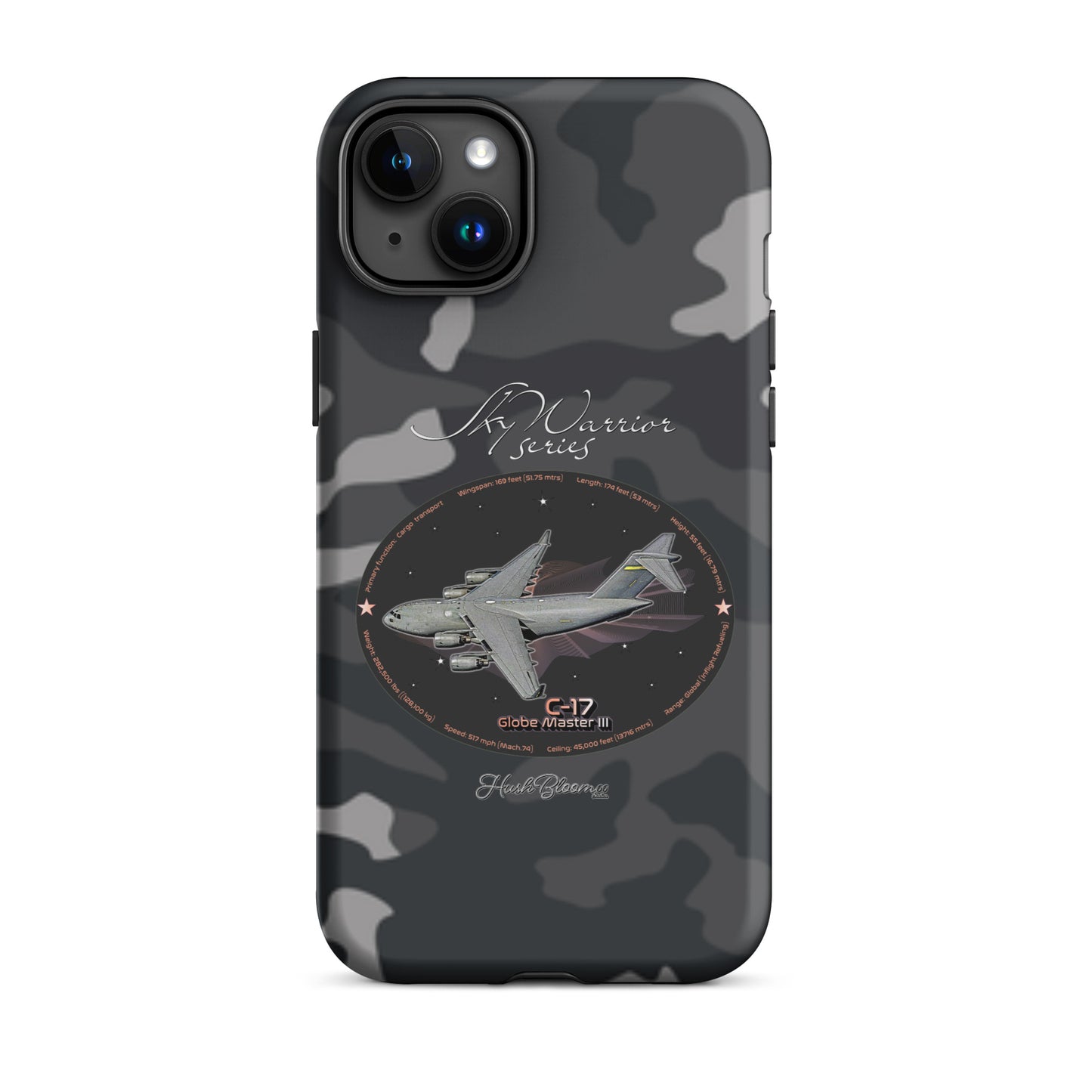 Matte - C17 Globe Master III Tough Case for iPhone