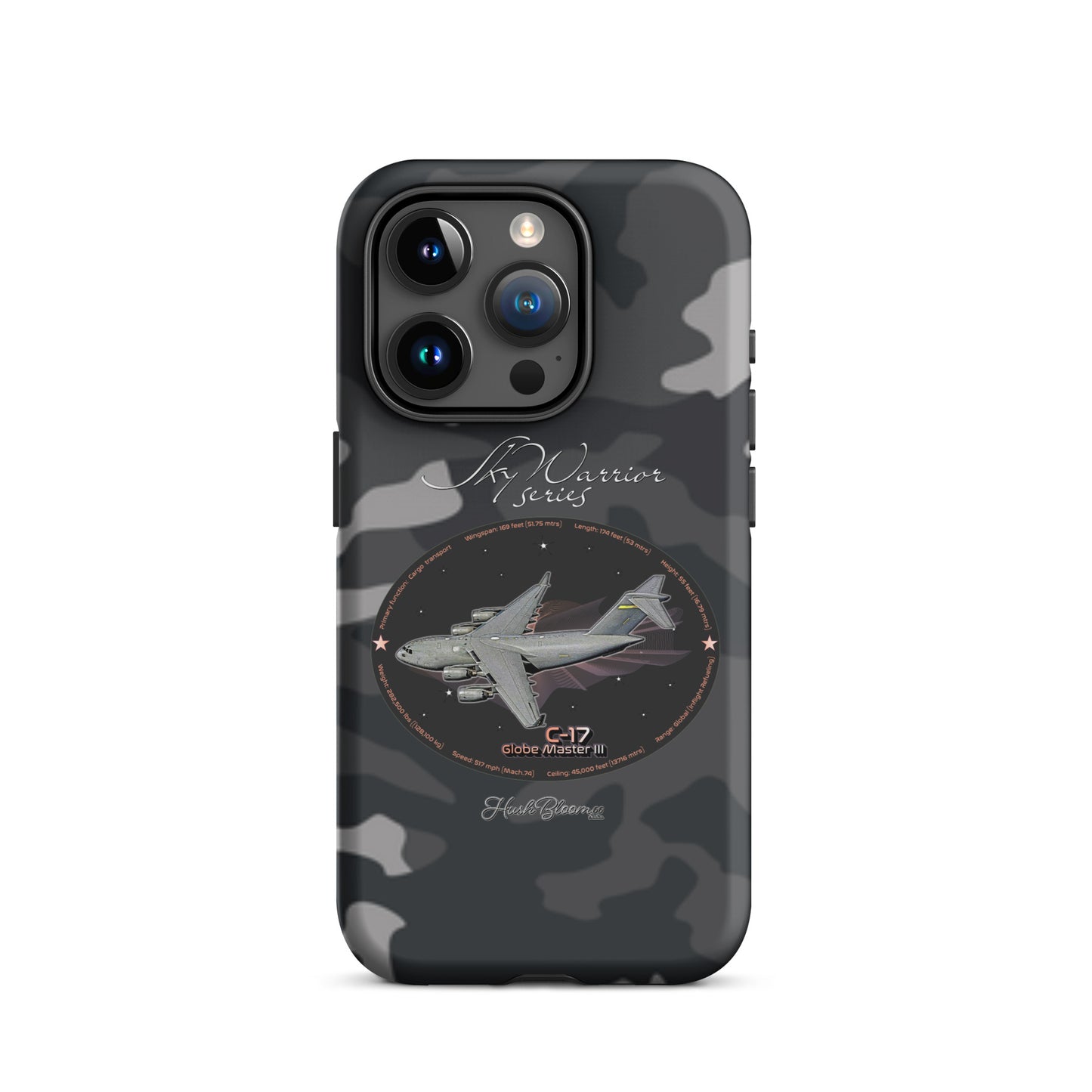 Matte - C17 Globe Master III Tough Case for iPhone
