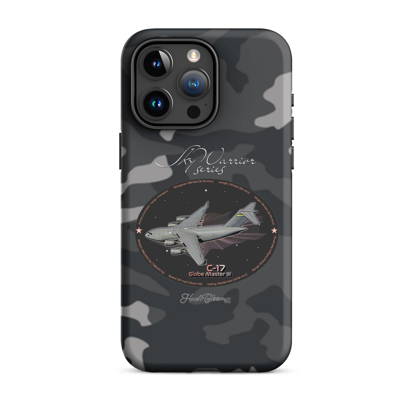 Matte - C17 Globe Master III Tough Case for iPhone