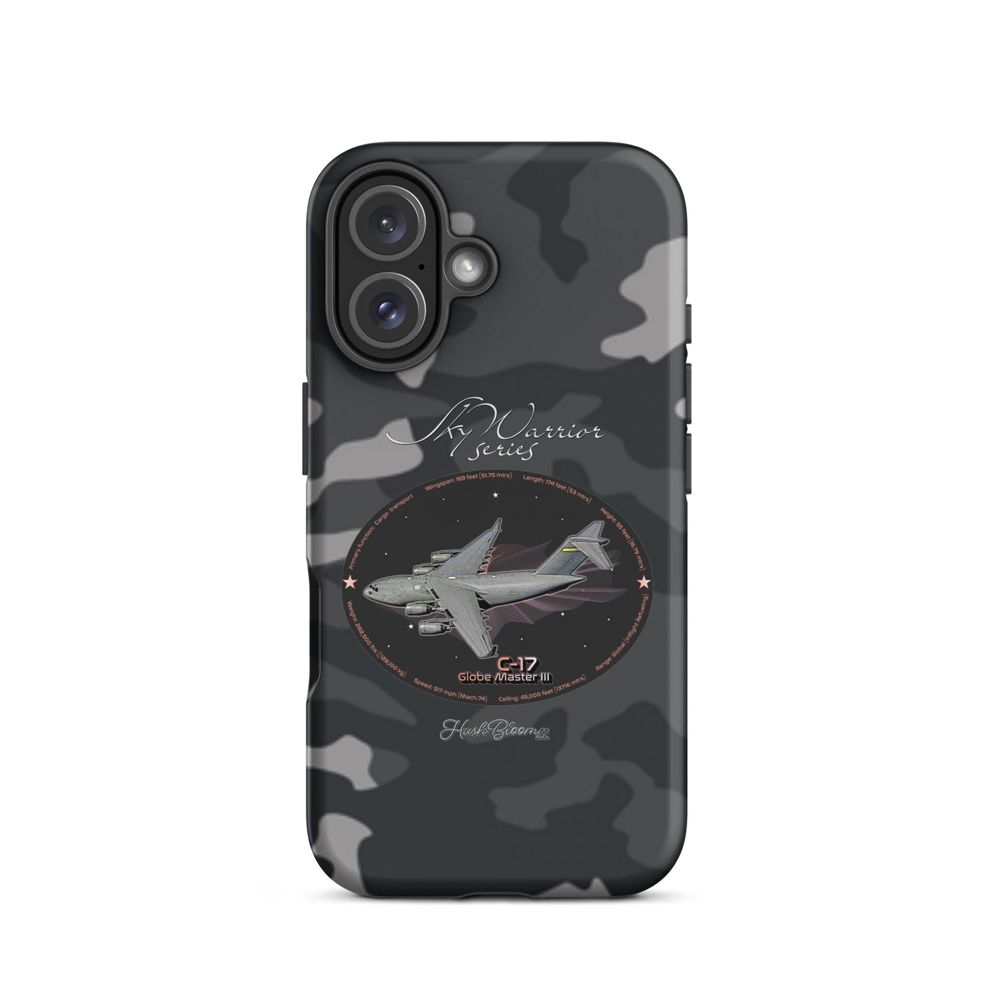 Matte - C17 Globe Master III Tough Case for iPhone