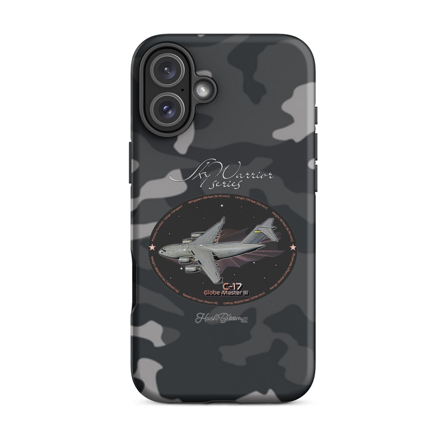 Matte - C17 Globe Master III Tough Case for iPhone