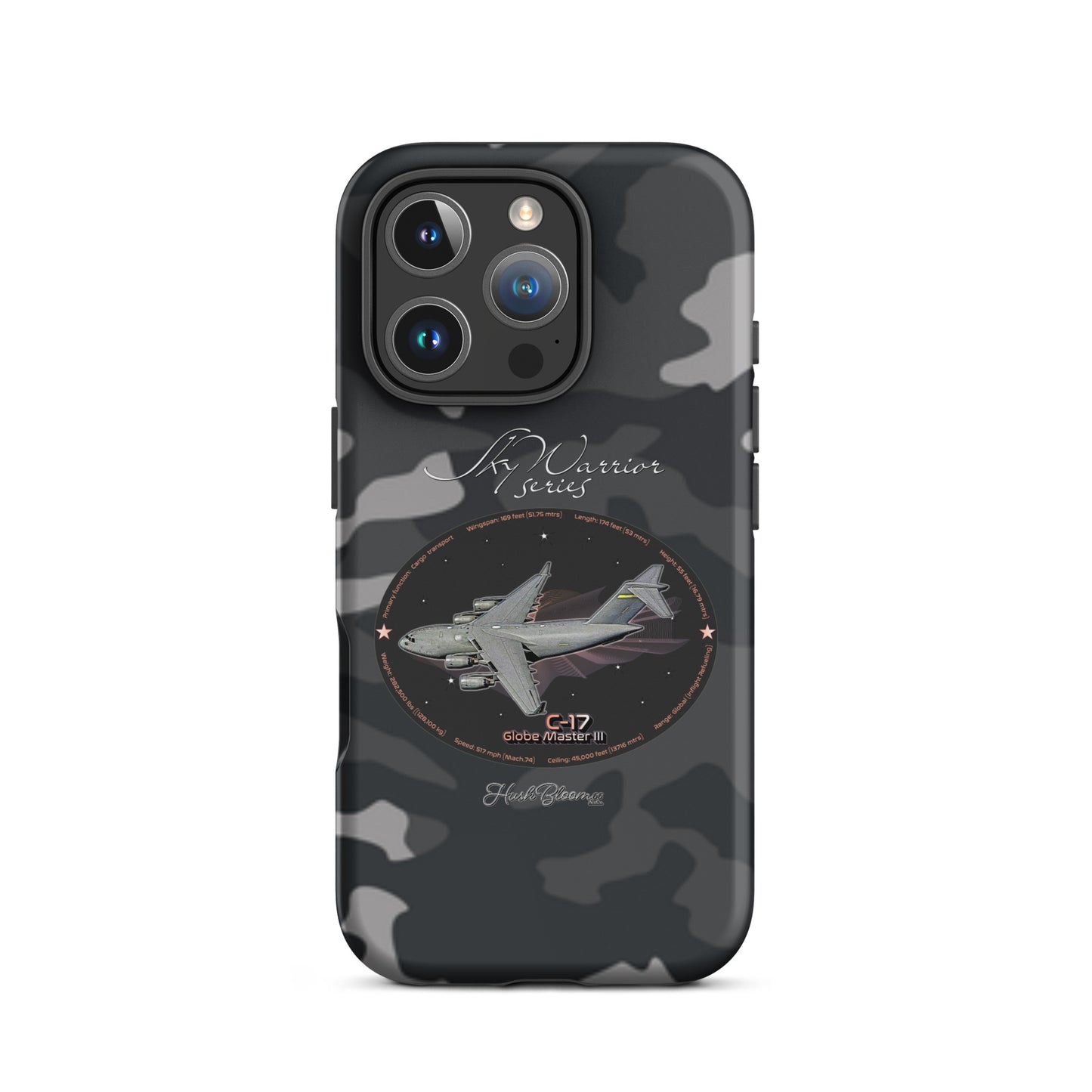 Matte - C17 Globe Master III Tough Case for iPhone