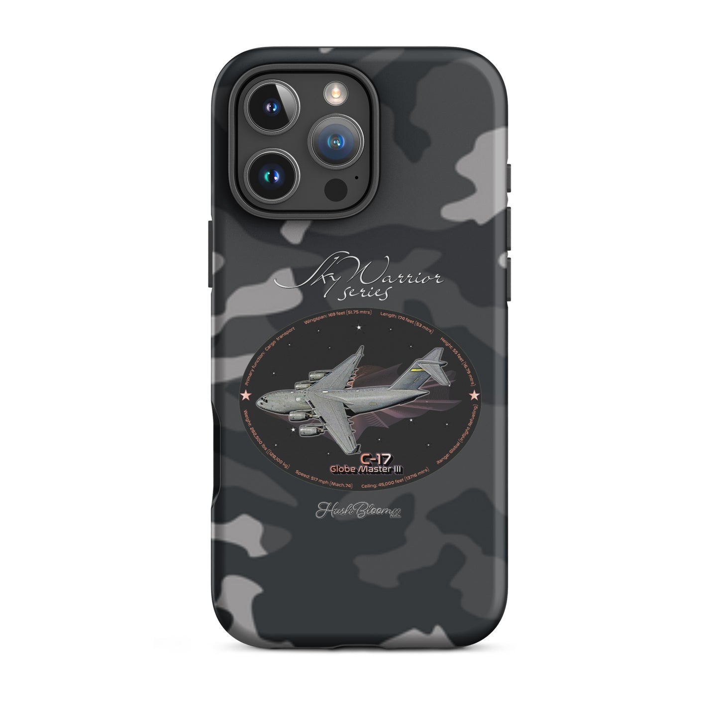 Matte - C17 Globe Master III Tough Case for iPhone