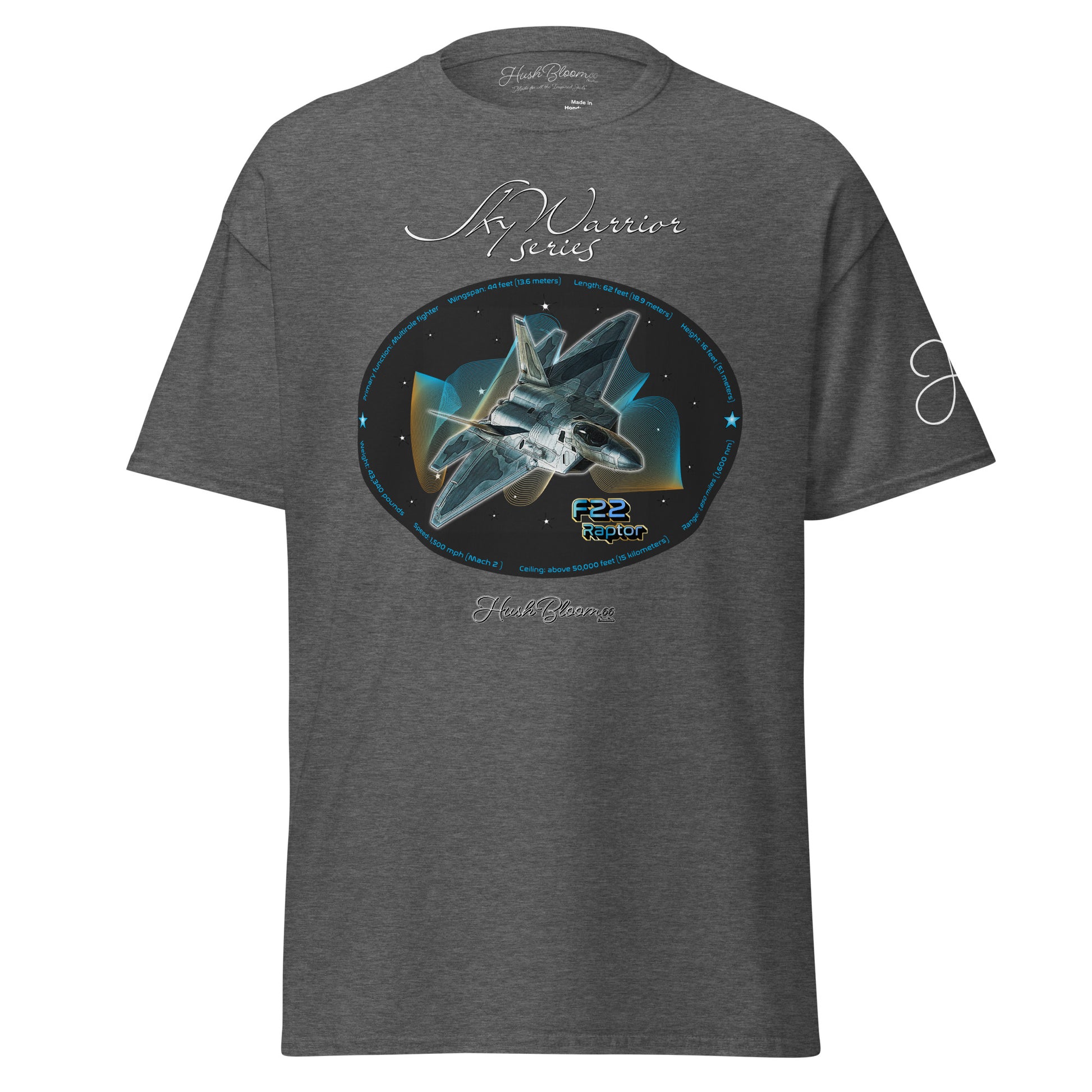 Dark Heather - F22 Raptor Unisex classic tee T-Shirt