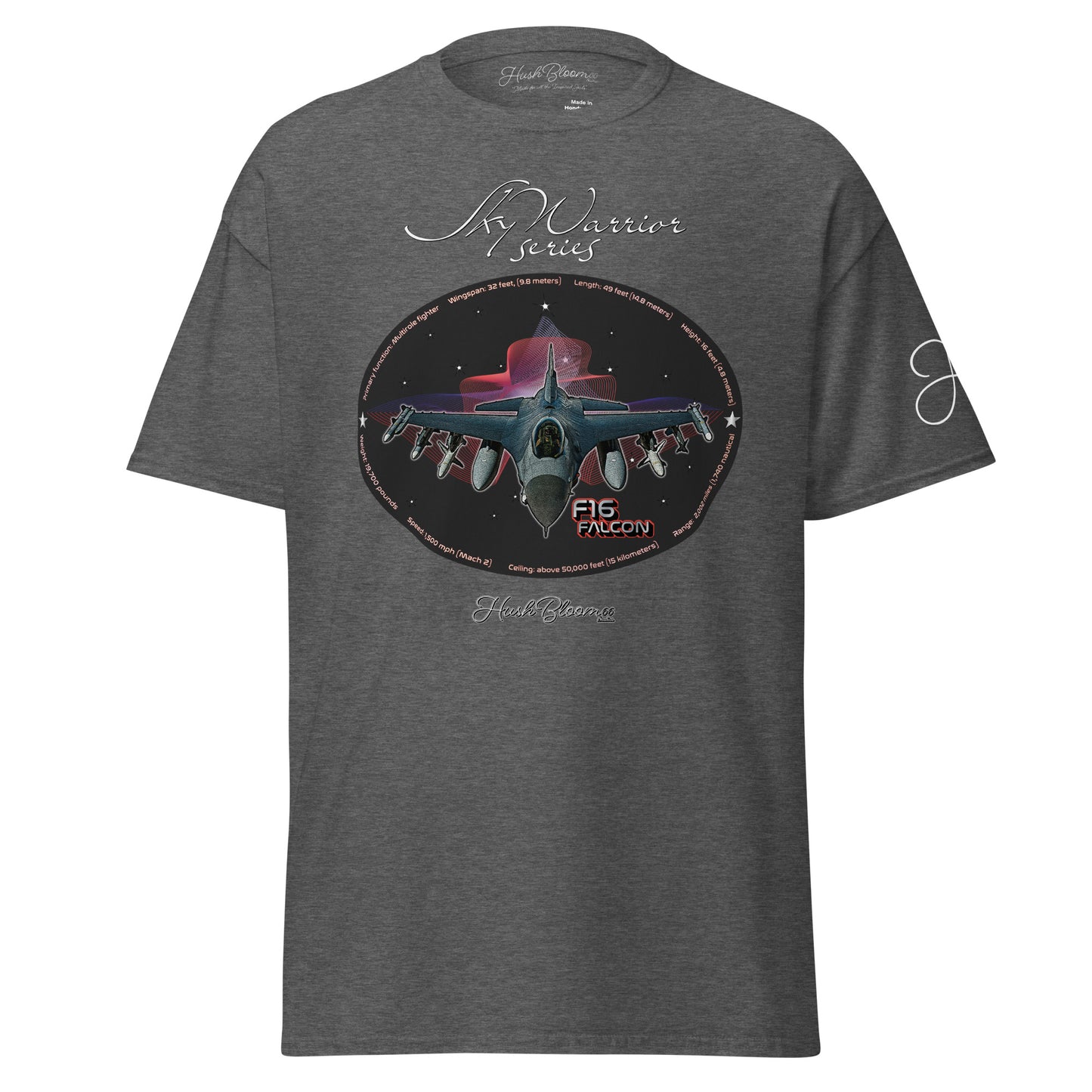 Dark Heather - F16 Falcon Unisex classic tee T-Shirt