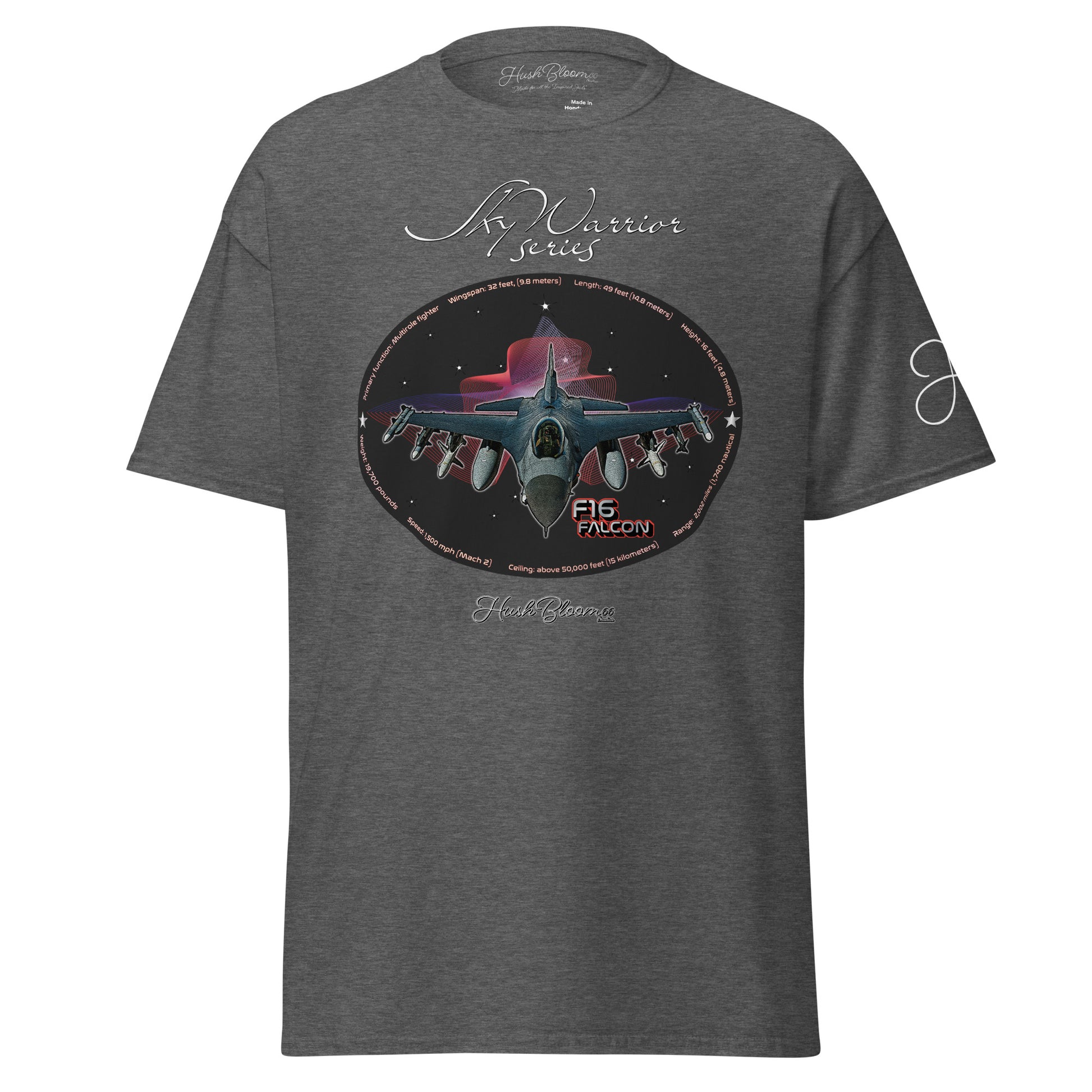 Dark Heather - F16 Falcon Unisex classic tee T-Shirt