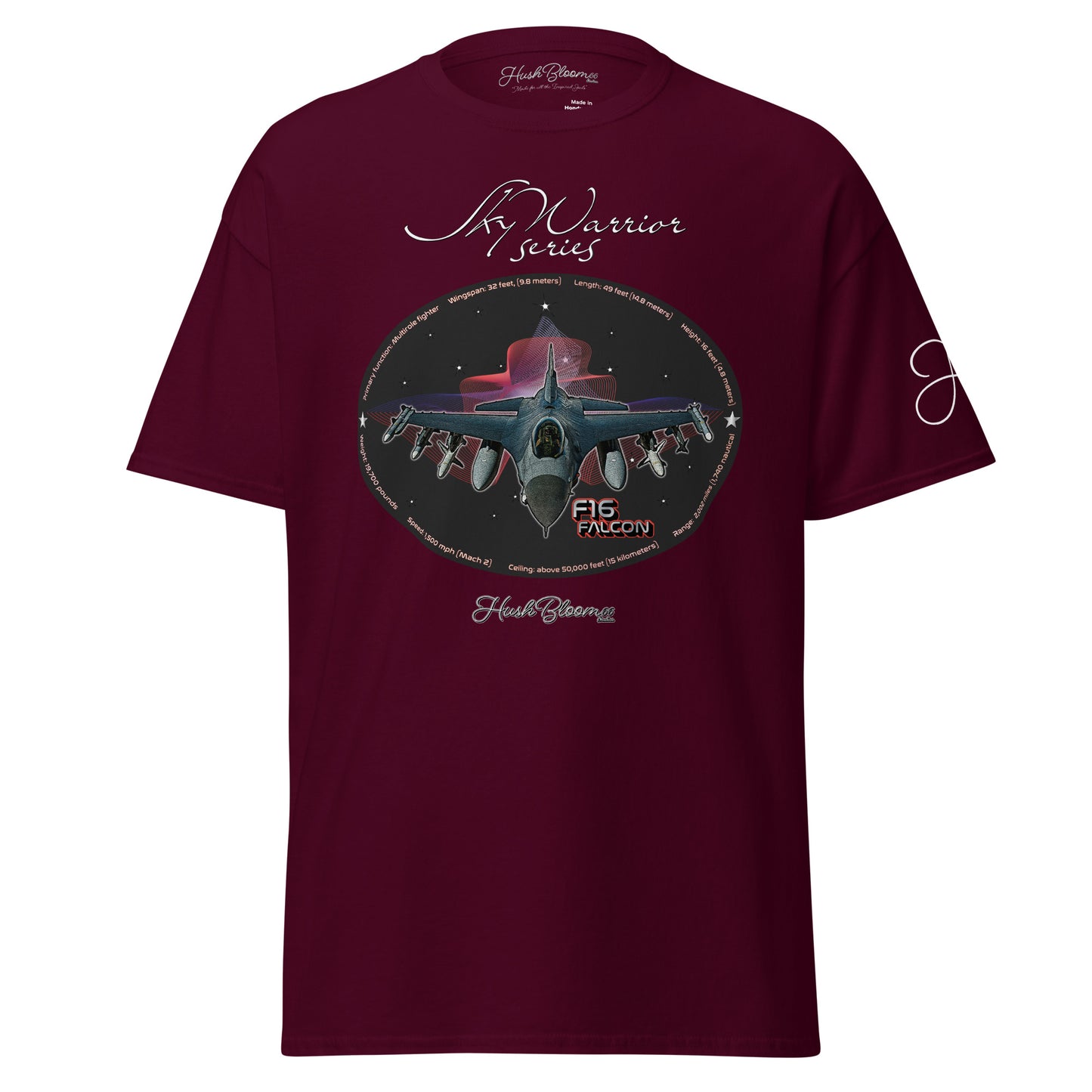 Maroon - F16 Falcon Unisex classic tee T-Shirt