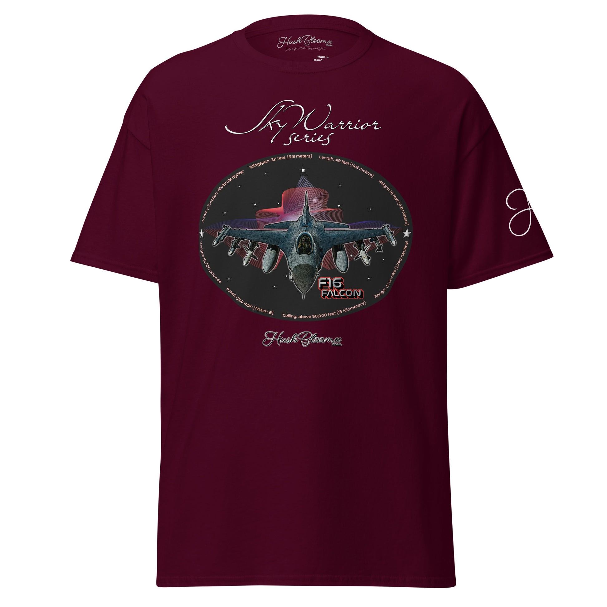 Maroon - F16 Falcon Unisex classic tee T-Shirt