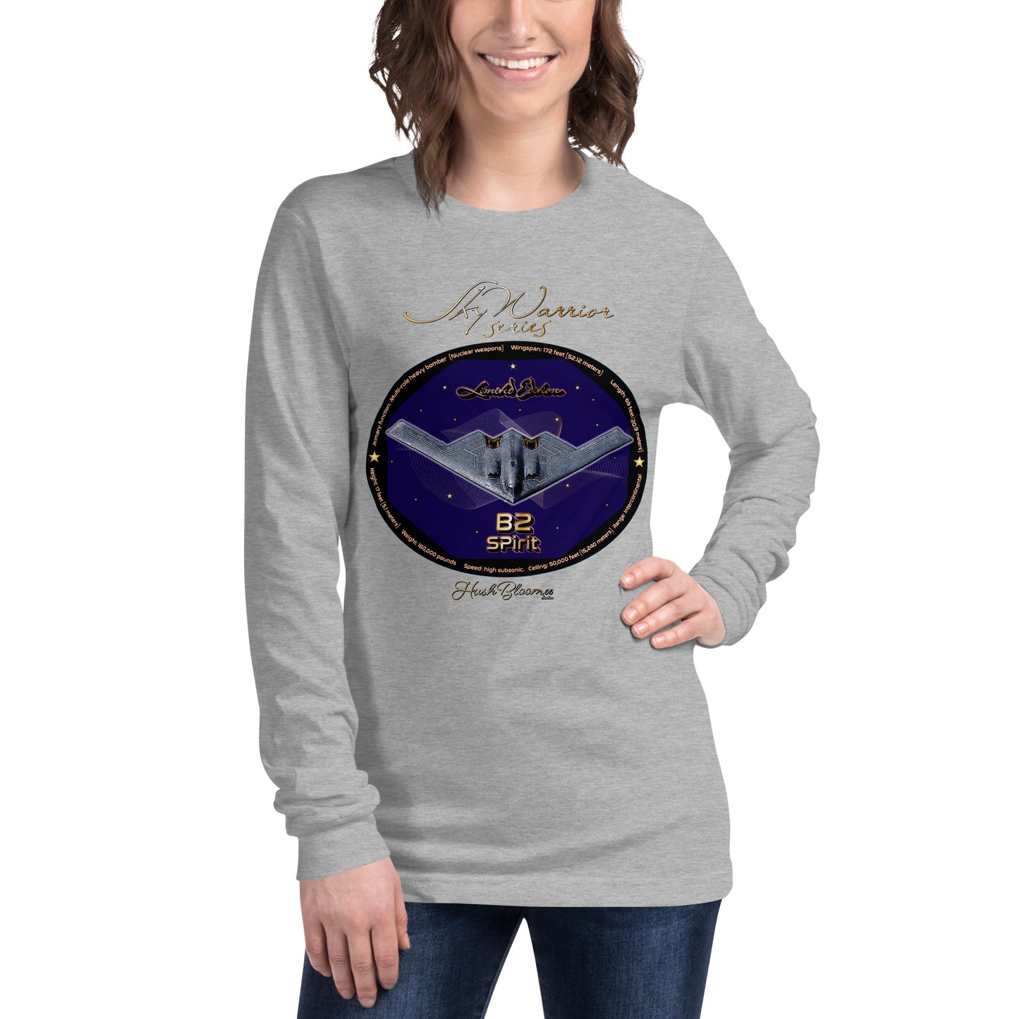 Athletic Heather - B2 Spirit (Limited Edition) Women’s Long Sleeve Tee
