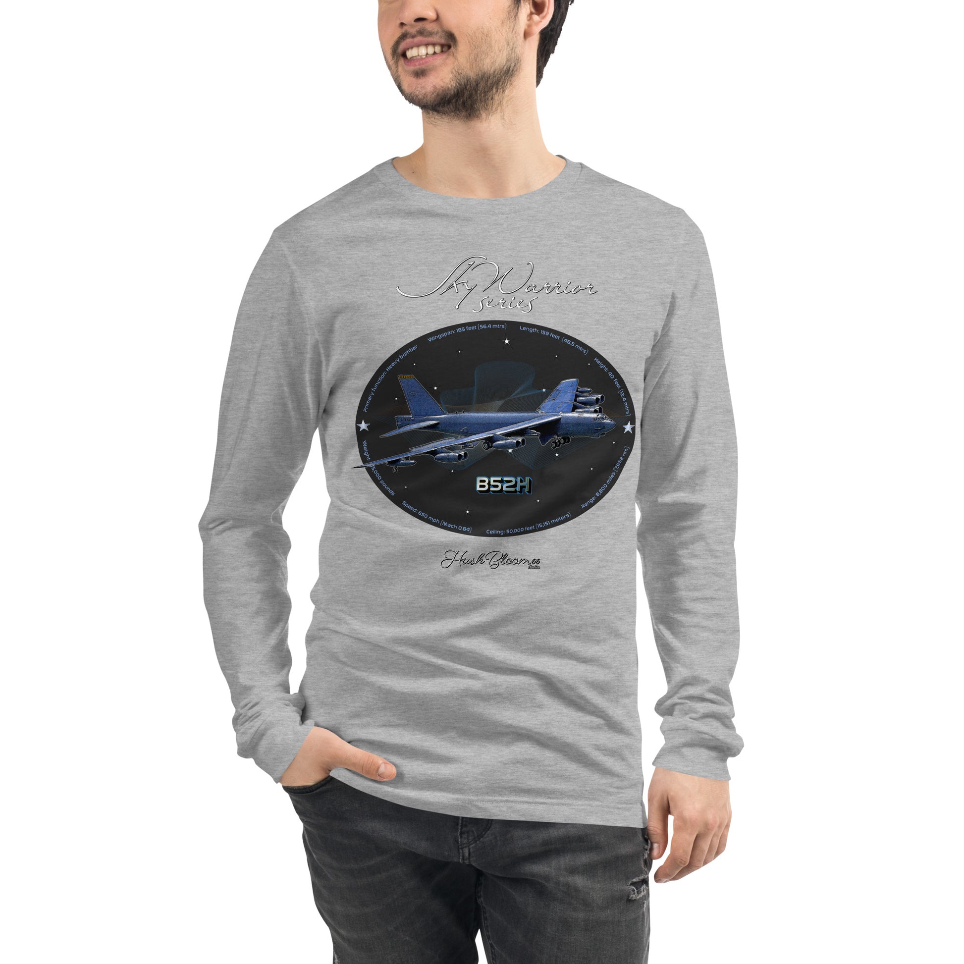 Athletic Heather - B52H Stratofortress Men’s Long Sleeve Tee