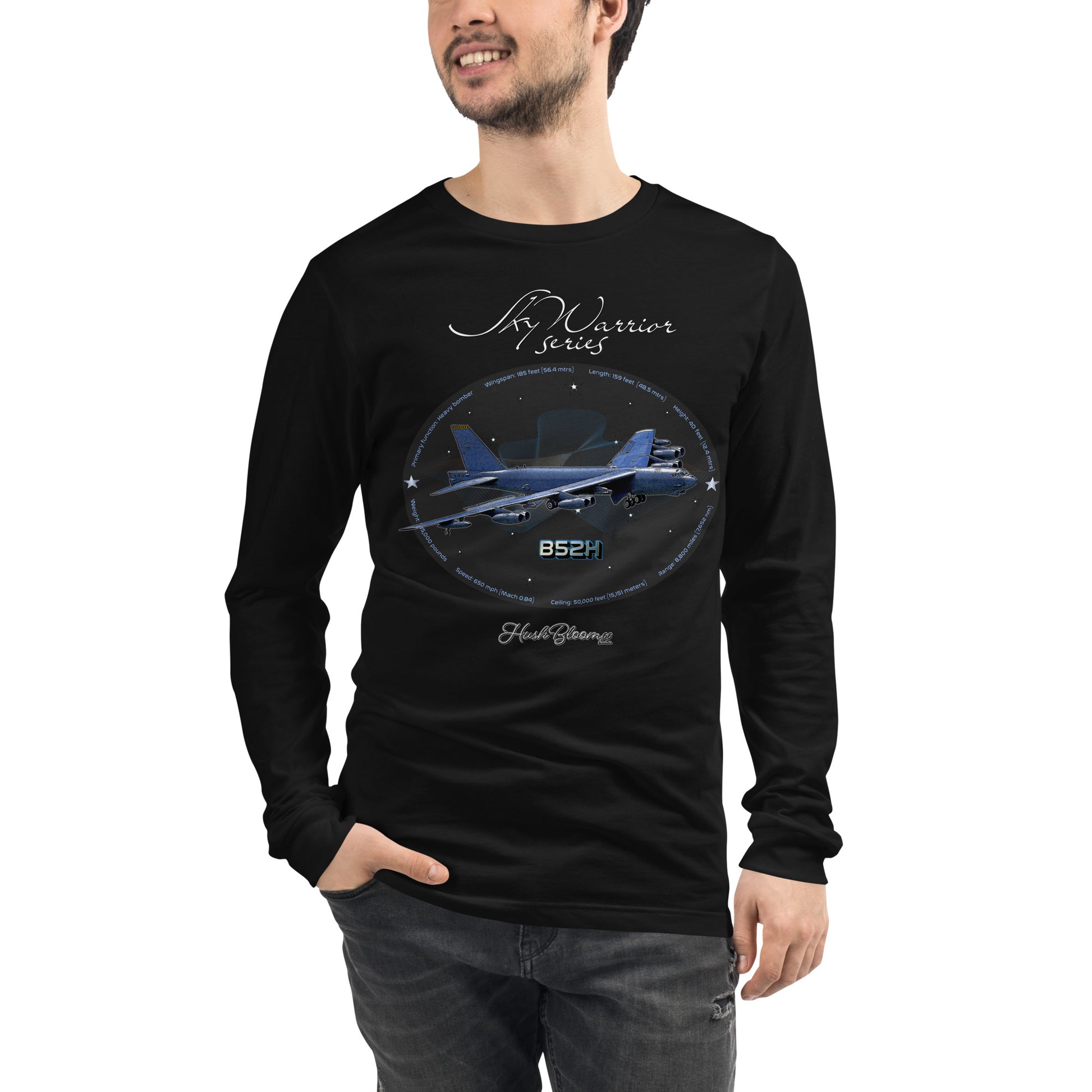 Black - B52H Stratofortress Men’s Long Sleeve Tee