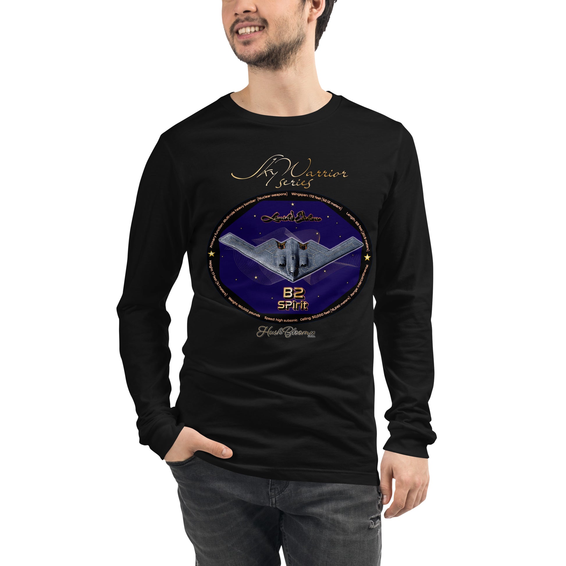Black - B2 Spirit (Limited Edition) Men’s Long Sleeve Tee
