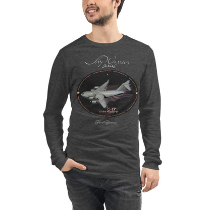 Dark Grey Heather - C17 Globe Master III Men’s Long Sleeve Tee