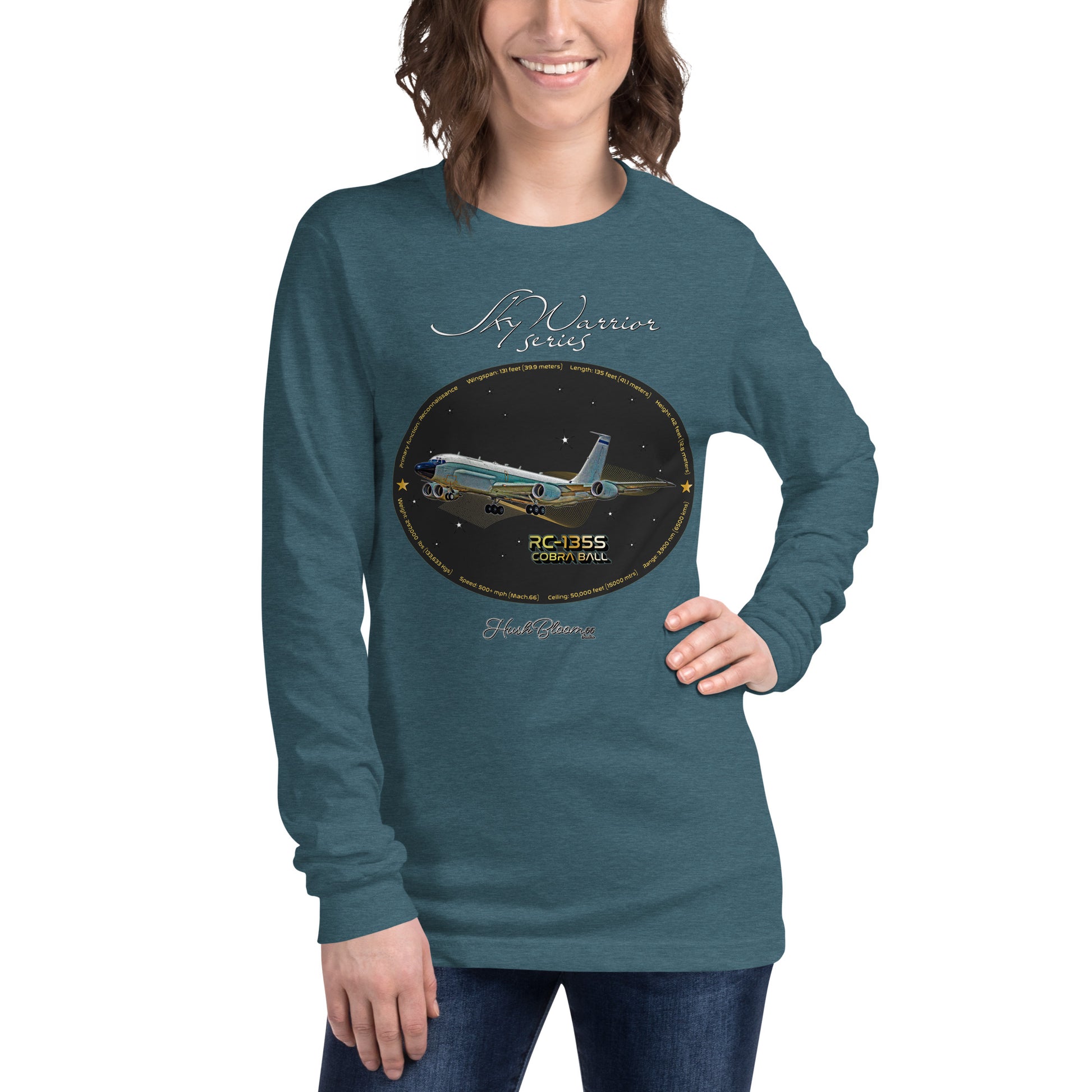 Heather Deep Teal - RC135S Cobraball Women’s Long Sleeve Tee