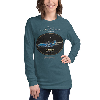 Heather Deep Teal - AC130J Ghostrider Women’s Long Sleeve Tee