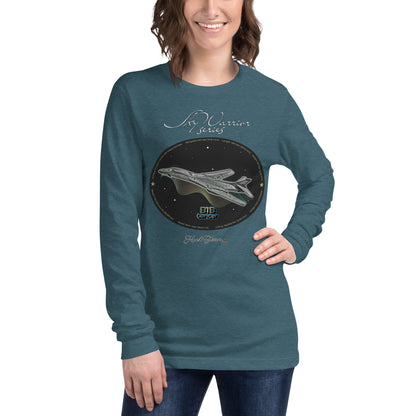 Heather Deep Teal - B1B Lancer Women’s Long Sleeve Tee