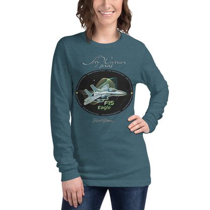 Heather Deep Teal - F15 Eagle Women’s Long Sleeve Tee