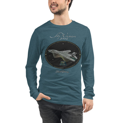 Heather Deep Teal - B1B Lancer Men’s Long Sleeve Tee