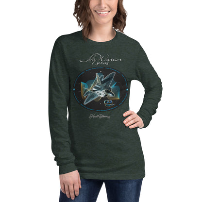 Heather Forest - F22 Raptor Women’s Long Sleeve Tee
