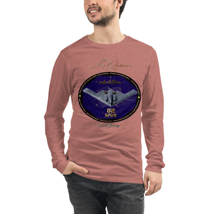 Heather Mauve - B2 Spirit (Limited Edition) Men’s Long Sleeve Tee