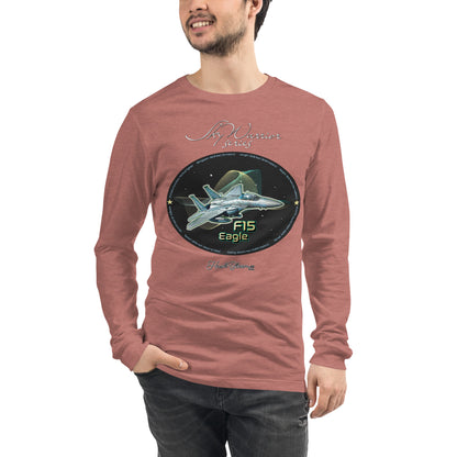 Heather Mauve - F15 Eagle Men’s Long Sleeve Tee