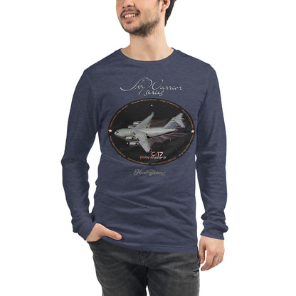 Heather Navy - C17 Globe Master III Men’s Long Sleeve Tee