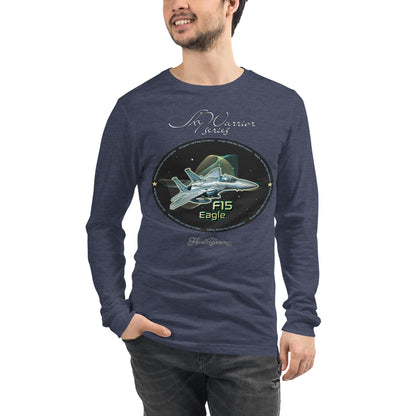 Heather Navy - F15 Eagle Men’s Long Sleeve Tee