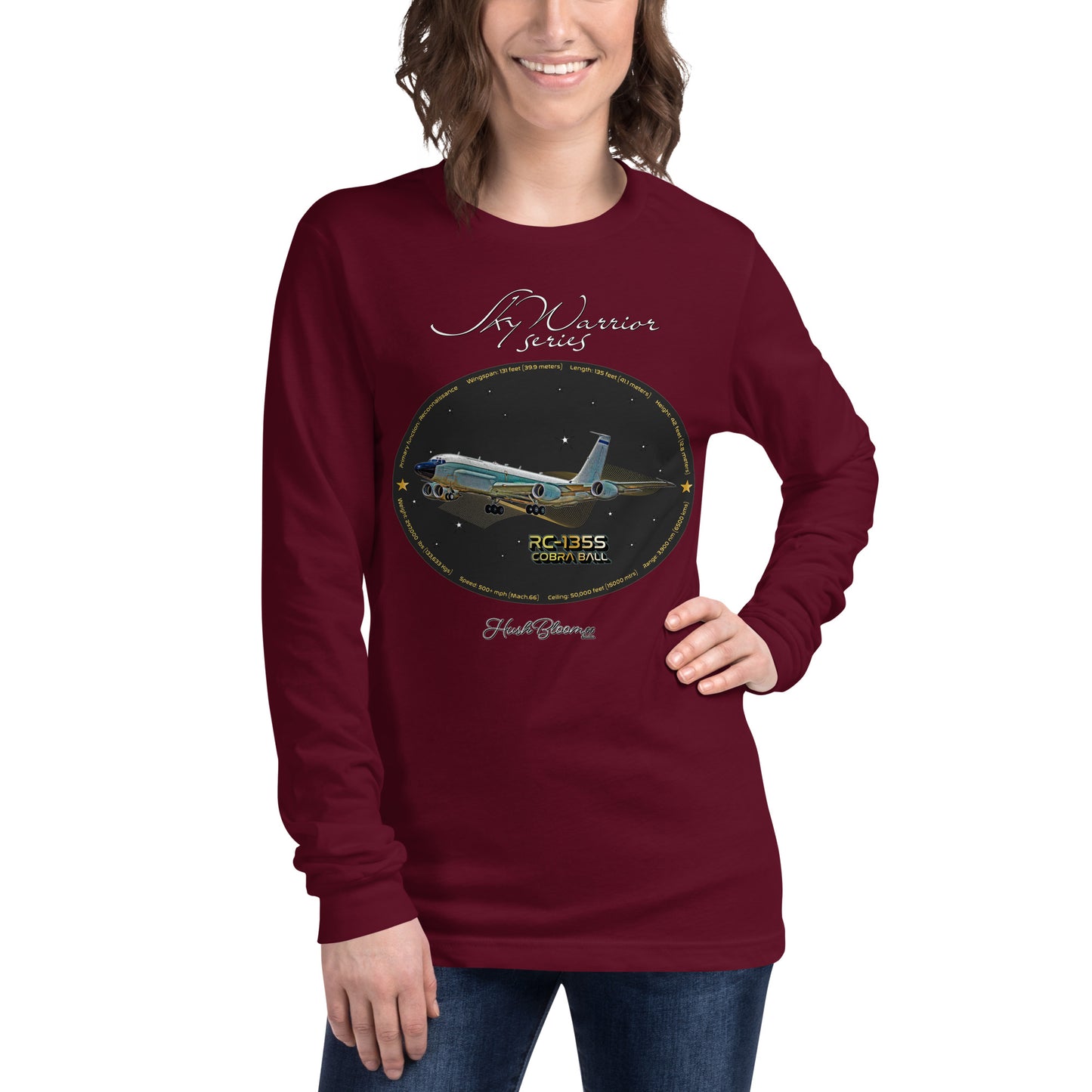 Maroon - RC135S Cobraball Women’s Long Sleeve Tee