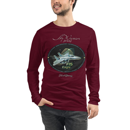 Maroon - F15 Eagle Men’s Long Sleeve Tee