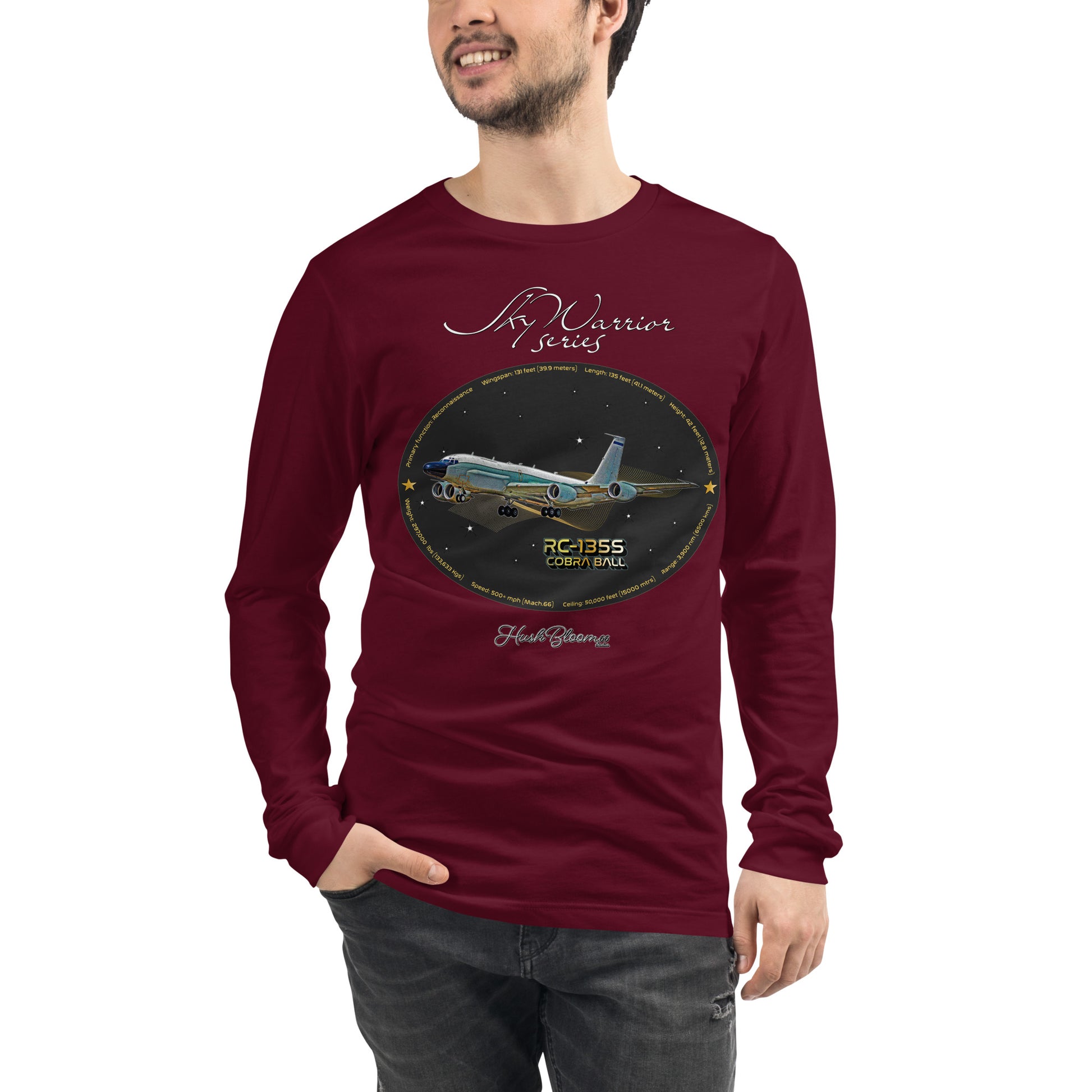 Maroon - RC135S Cobraball Men’s Long Sleeve Tee