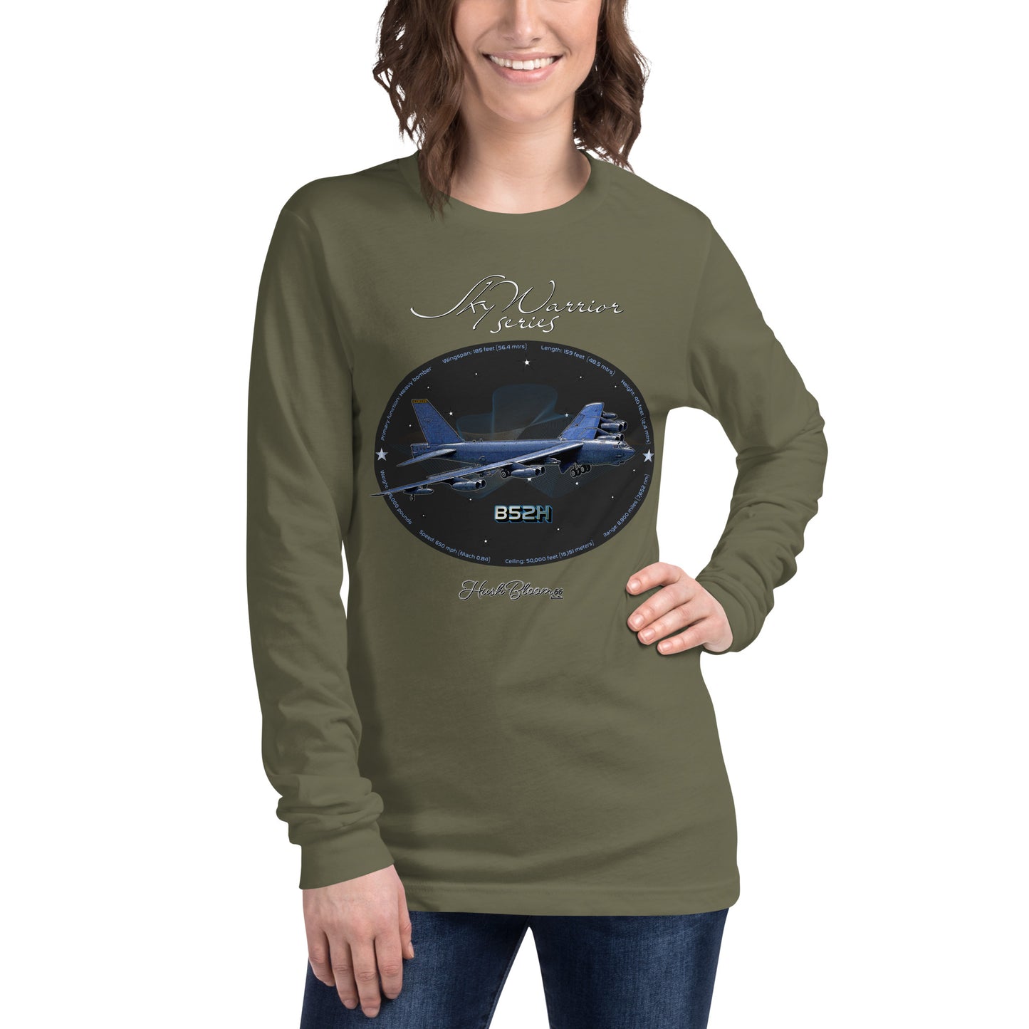 Military Green - B52H Stratofortress Women’s Long Sleeve Tee