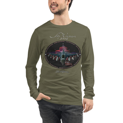 Military Green - F16 Falcon Men’s Long Sleeve Tee