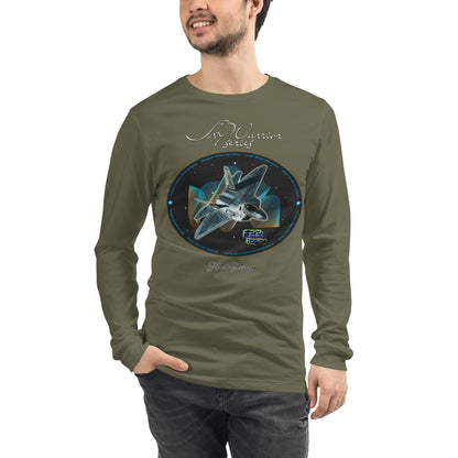 Military Green - F22 Raptor Men’s Long Sleeve Tee