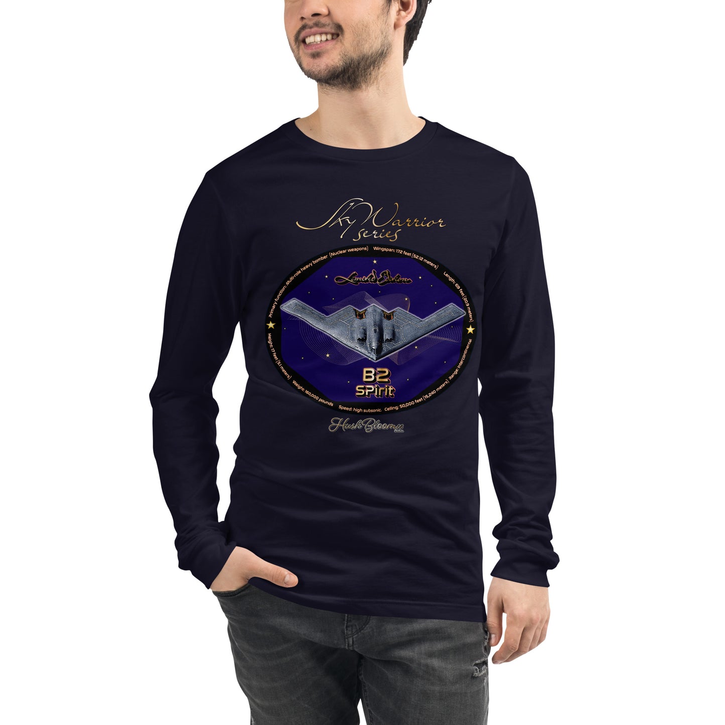 Navy - B2 Spirit (Limited Edition) Men’s Long Sleeve Tee