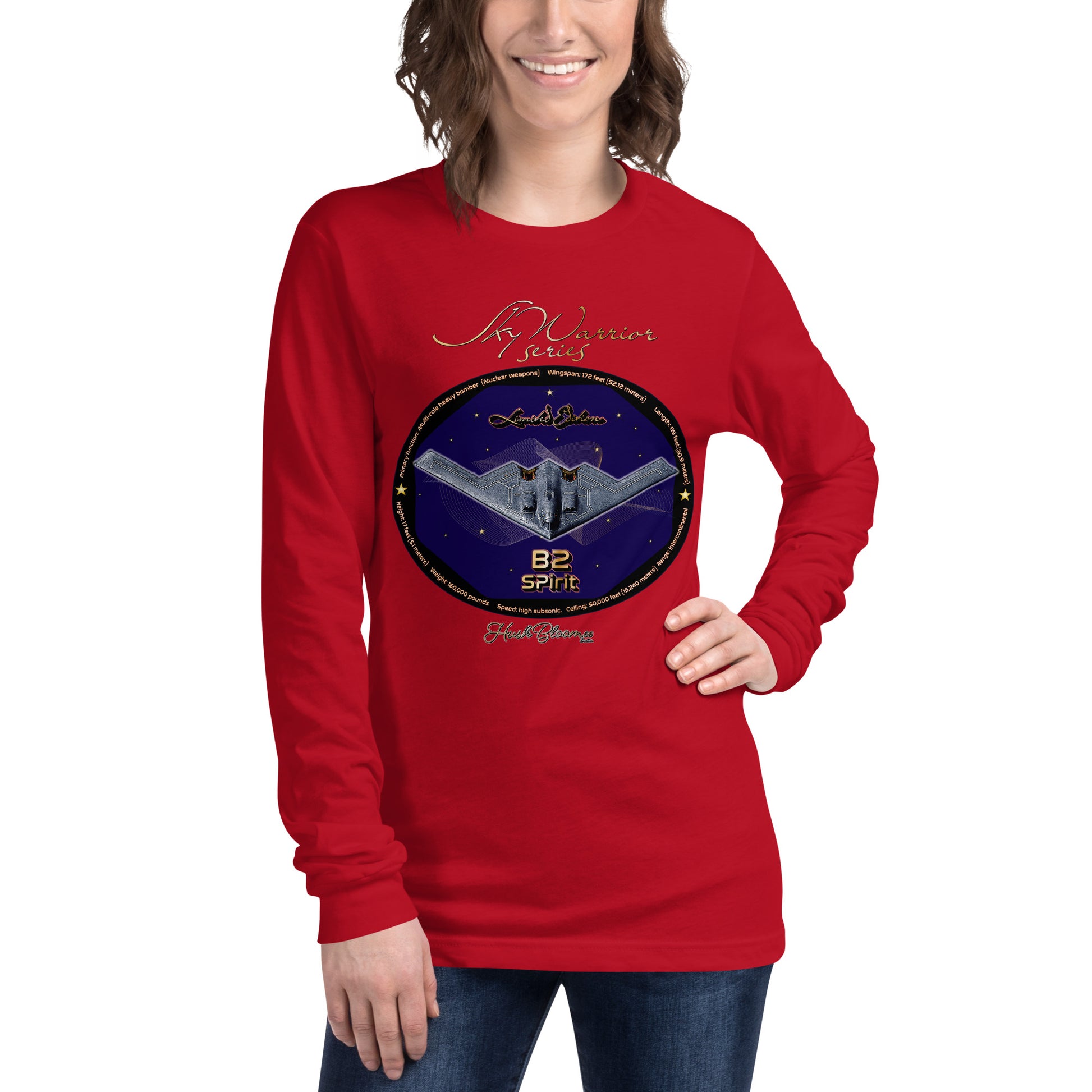 Red - B2 Spirit (Limited Edition) Women’s Long Sleeve Tee