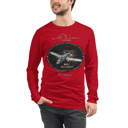 Red - A10C Thunderbolt Men’s Long Sleeve Tee