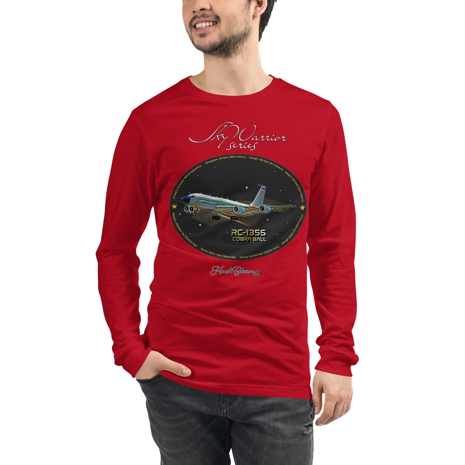 Red - RC135S Cobraball Men’s Long Sleeve Tee