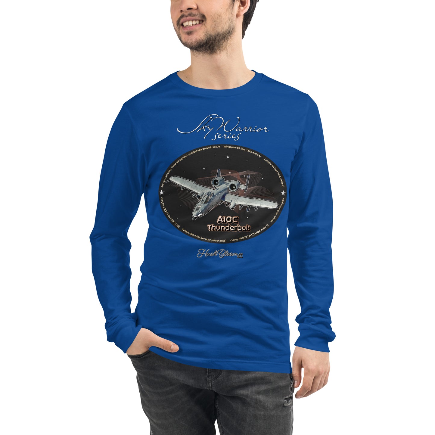 True Royal - A10C Thunderbolt Men’s Long Sleeve Tee