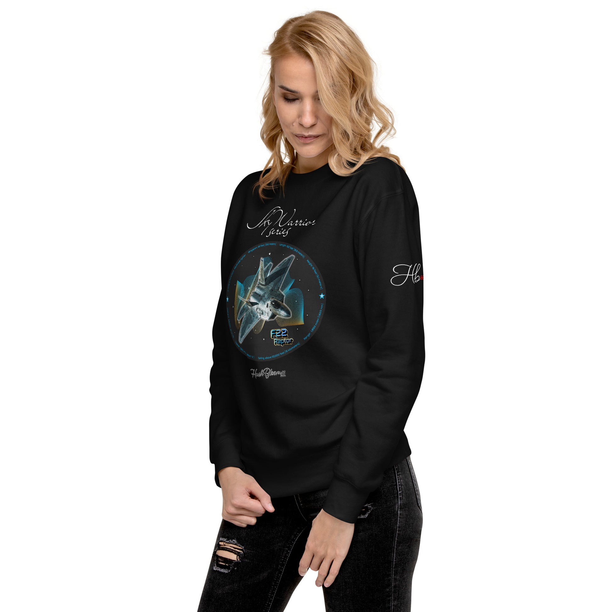 Black - F22 Raptor Women’s Premium Sweatshirt