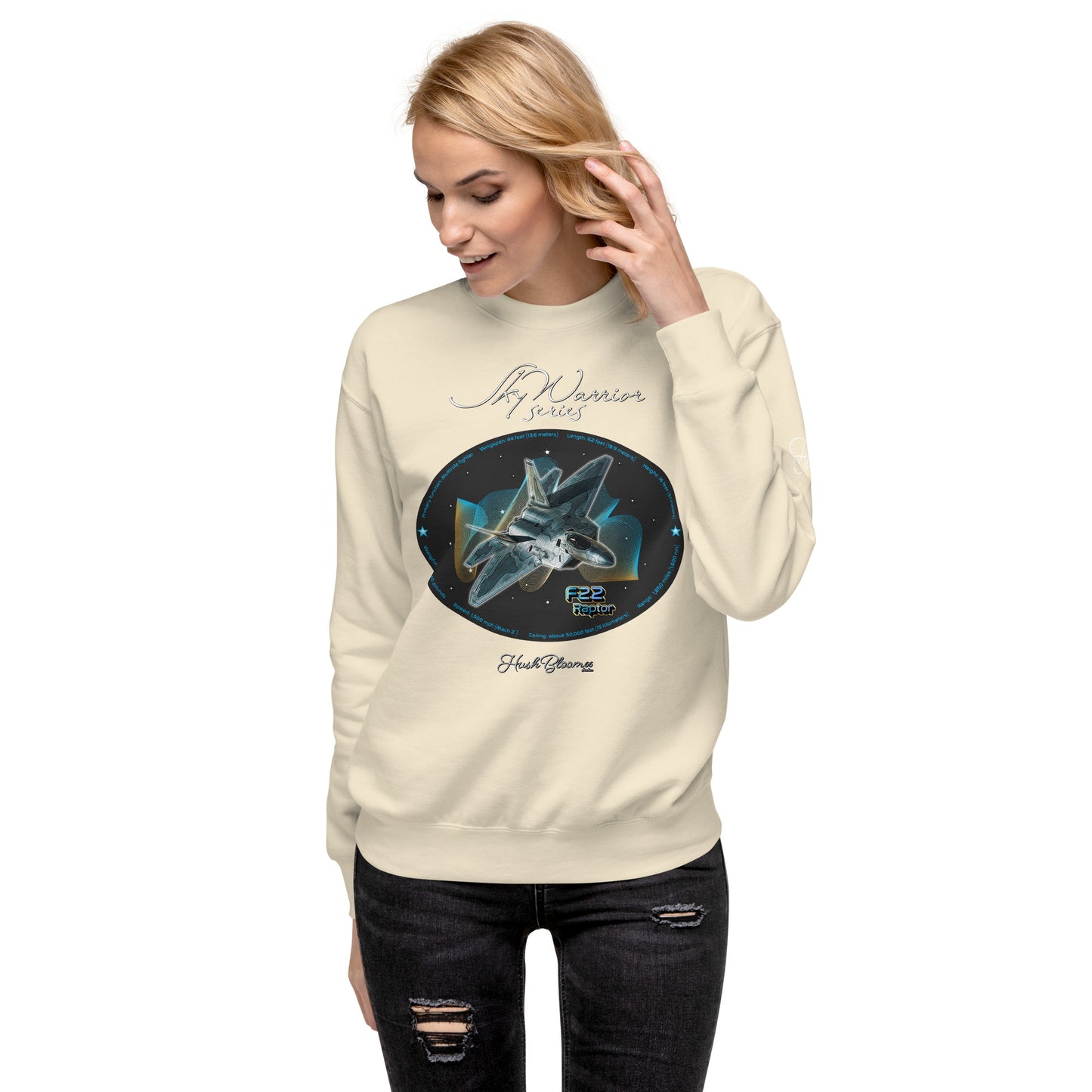 Bone - F22 Raptor Women’s Premium Sweatshirt