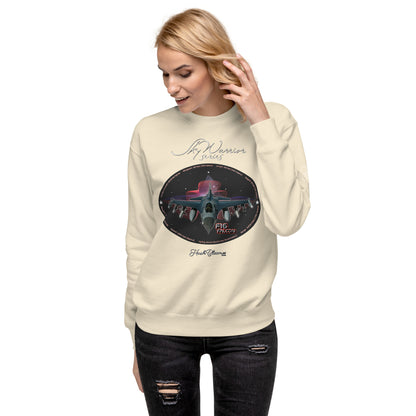 Bone - F16 Falcon Women’s Premium Sweatshirt