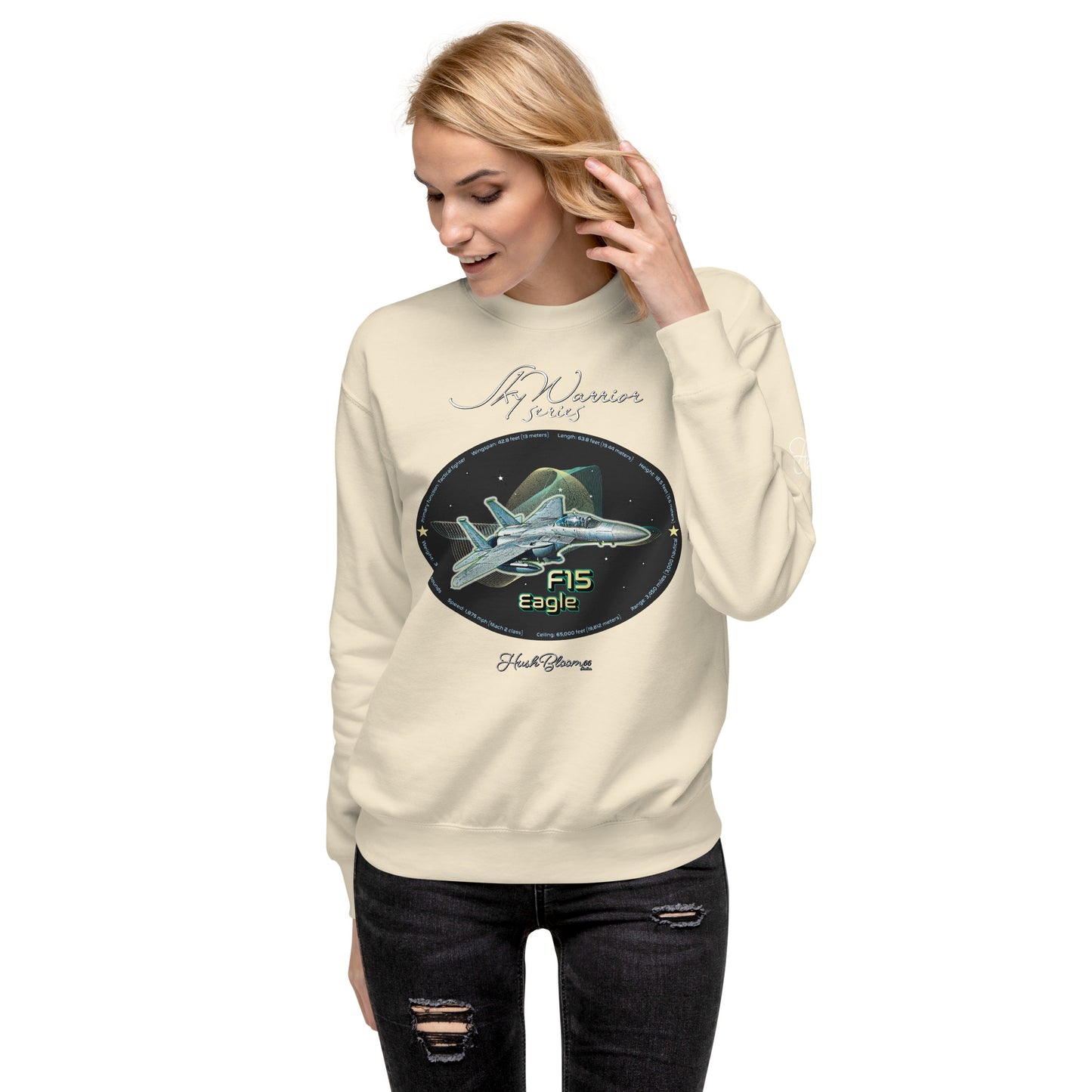Bone - F15 Eagle Women’s Premium Sweatshirt