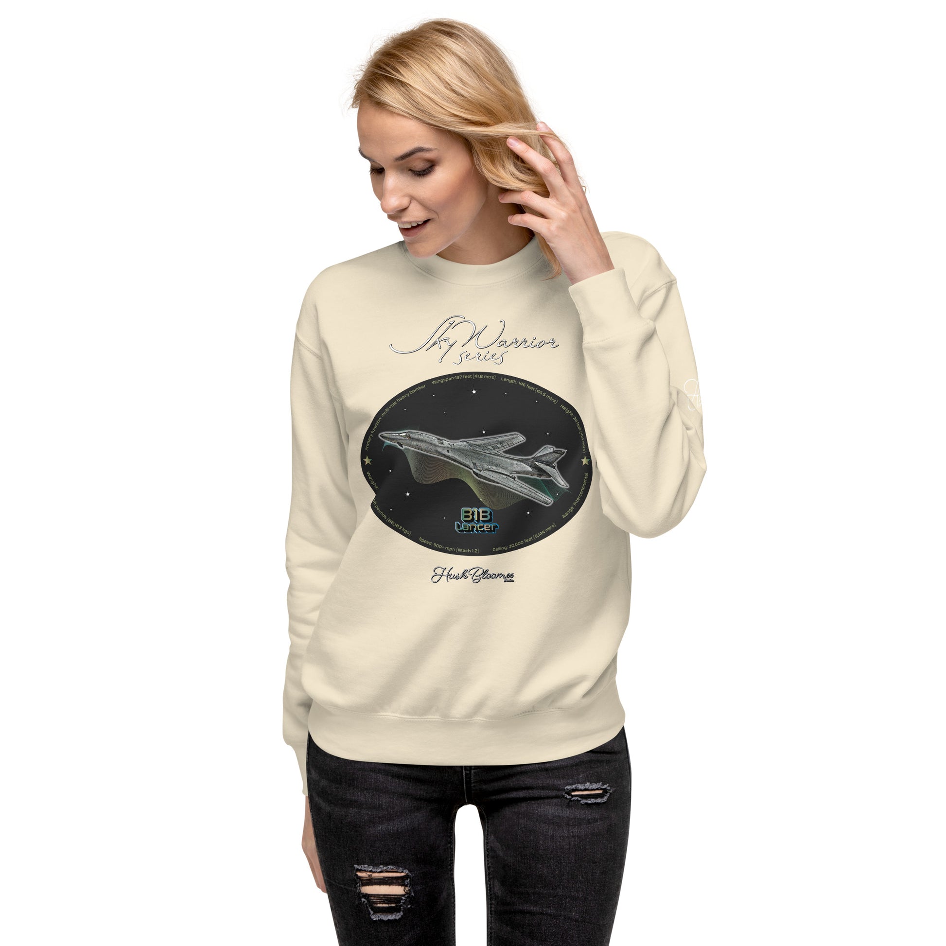 Bone - B1B Lancer Women’s Premium Sweatshirt