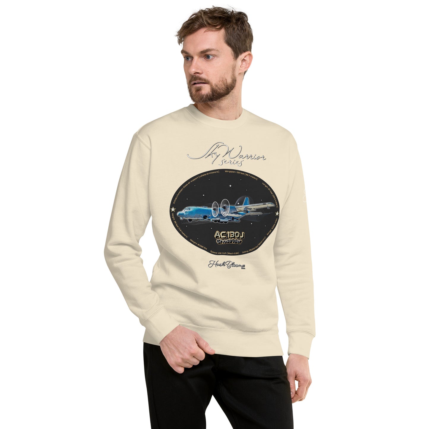 Bone - AC130J Ghostrider -Men’s Premium Sweatshirt Sweatshirt